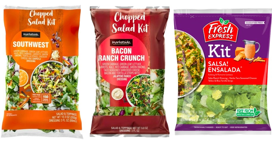 two marketside and one fresh express salad kit 