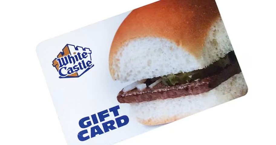 white castle gift card stock image