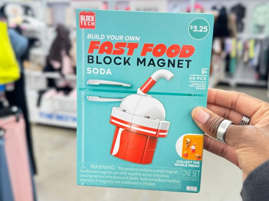 Block Tech Fast Food Soda Block Magnet