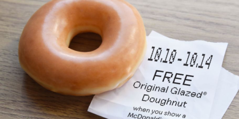 Get a FREE Krispy Kreme Doughnut with Your McDonald’s Receipt – Offer Ends 10/14!