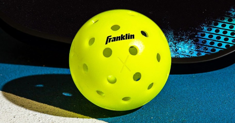 neon yellow pickleball