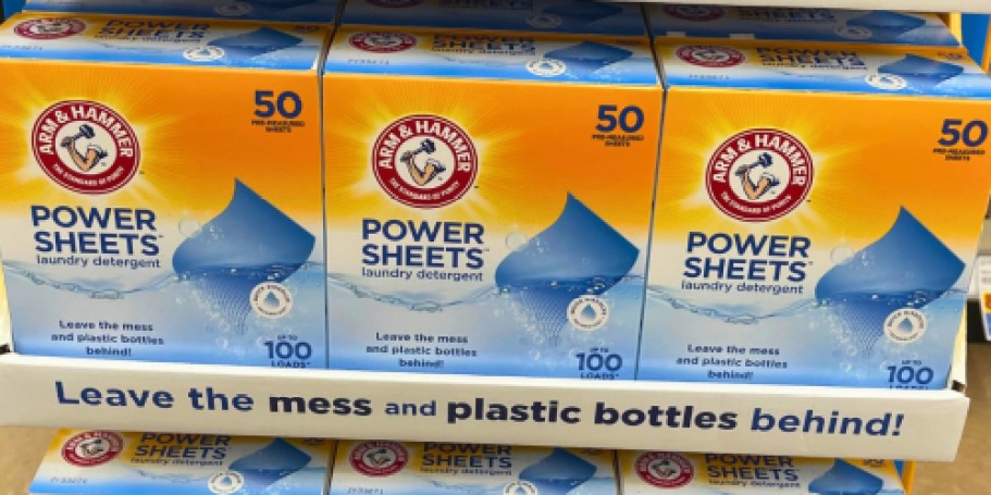 Arm & Hammer Power Sheets Detergent Just $7 Shipped for Amazon Prime Members (Washes 100 Loads!)