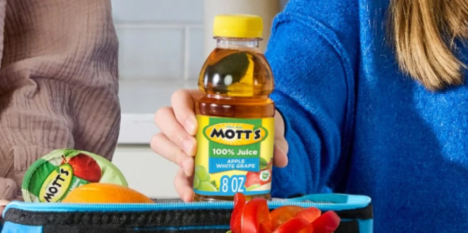 Mott’s Apple White Grape Juice 24-Pack Only $9.60 Shipped on Amazon (Reg. $17)