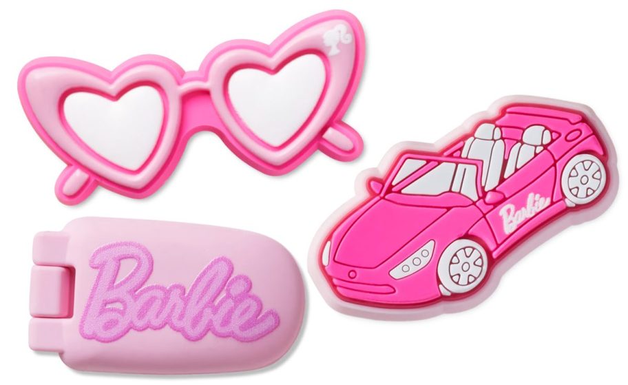 New Barbie Jibbitz in glasses, car, and flip phone