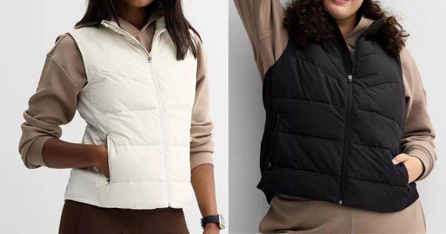 two women wearing Women's Tek Gear Puffer Vests