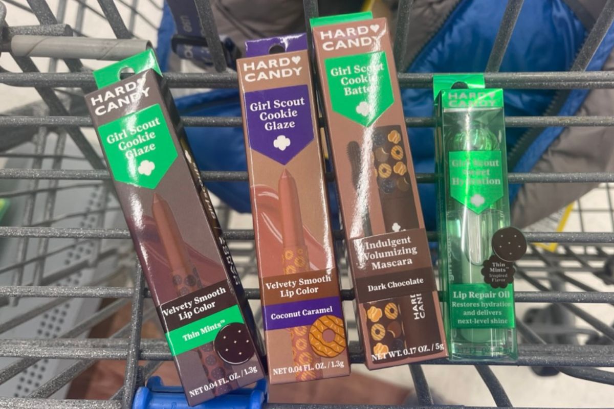 4 hard candy GS lip products in a shopping cart