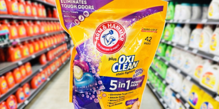 TWO Arm & Hammer Laundry Paks 42-Count Bags Only $4.49 After Cash Back at Kroger