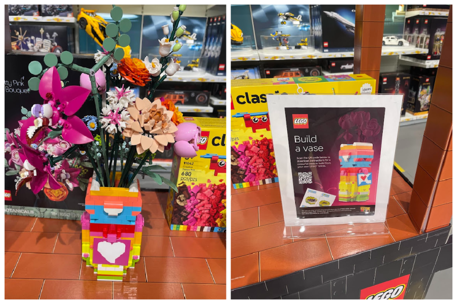 Build A Vase at the LEGO Store with free instructions