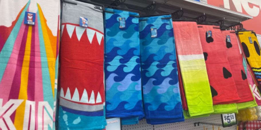 Five Below Beach Towels JUST $5.55 | Over 20 Colorful Design Choices