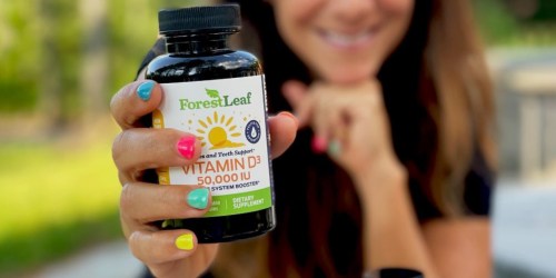 ForestLeaf Vitamin D3 Supplement 120-Count ONLY $6 Shipped on Amazon (2+ Year Supply!)