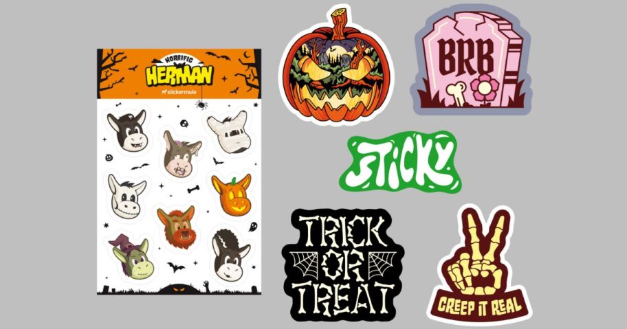 Sticker Mule Halloween Stickers