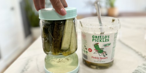 Pickle Lovers! Grab This Glass Pickle Jar with Strainer for Just $20.68 on Amazon!