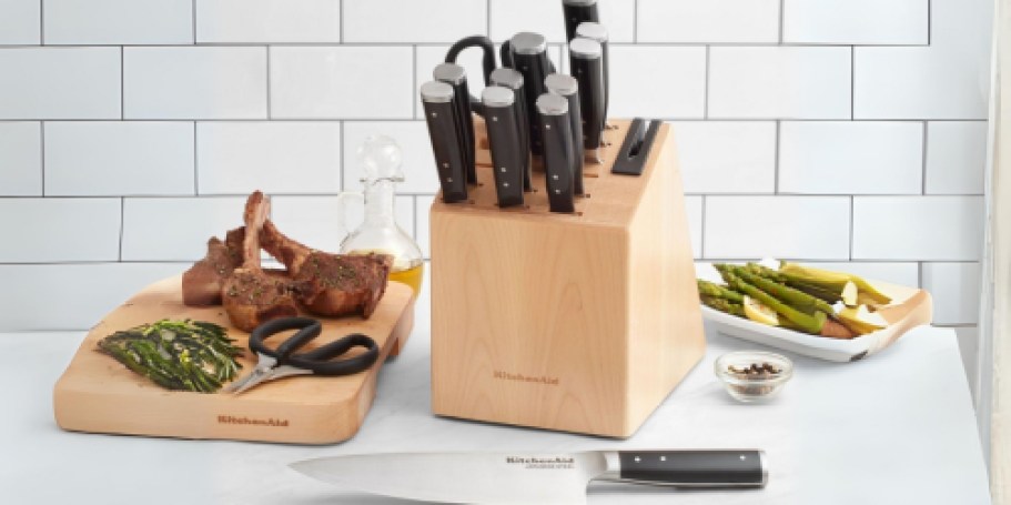 KitchenAid 14-Piece Steel Knife Set w/ Block Only $48 Shipped on Walmart.com (Reg. $100)