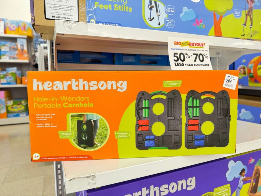 Hearthsong Hole-in-Wonders Portable Cornhole