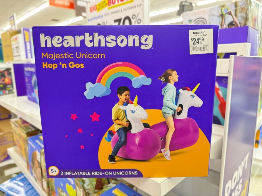 Hearthsong Majestic Unicorn Hop 'n Gus