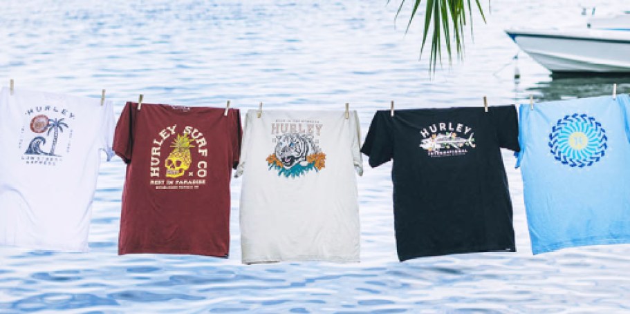 Over 50% Off Hurley Clothing Sale | Graphic Tees Only $13 (Reg. $28)