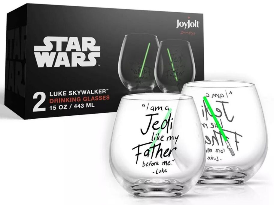 JoyJolt Star Wars New Hope Stemless Drinking Glasses