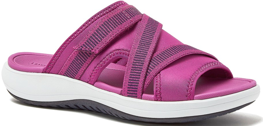 pink slip on sandal