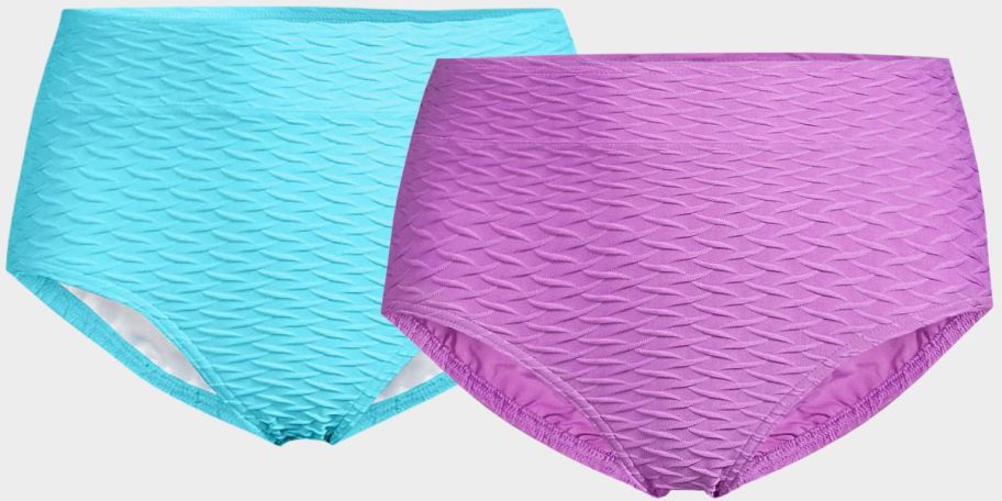 two pair of womens swim bottoms