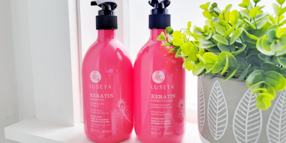 Luseta Keratin Shampoo & Conditioner Set Just $15.59 Shipped on Amazon | Restores Damaged Hair