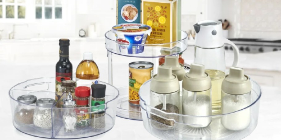 Mainstays Turntable 3-Pack Only $9.70 on Walmart.com (Reg. $20) – Perfect for Kitchen, Bathroom, & More