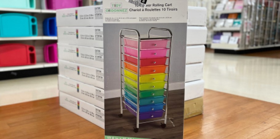 Michaels 10-Drawer Rolling Storage Carts Just $34.99 (Reg. $50)
