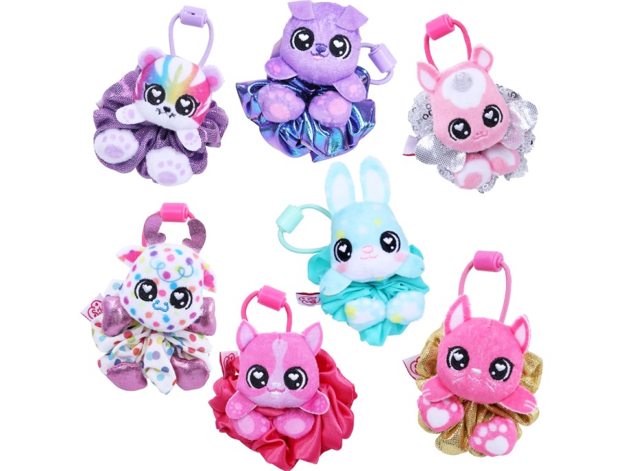 set of 7 ScrunchMiez hair ties