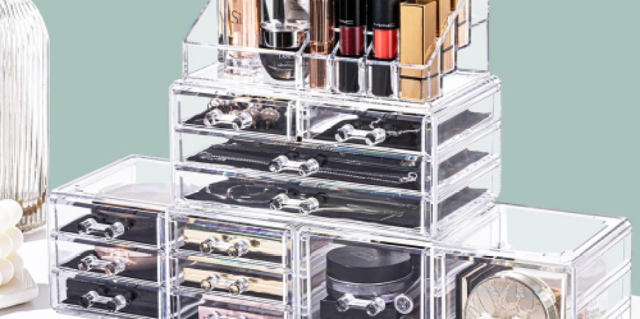 *HOT* Stackable 4-Piece Acrylic Makeup Organizer Just $18 Shipped on Amazon (Regularly $46)