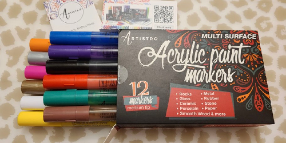 Acrylic Paint Pens 12-Count Just $8 Shipped on Amazon | Perfect for Rocks, Glass, & Wood!