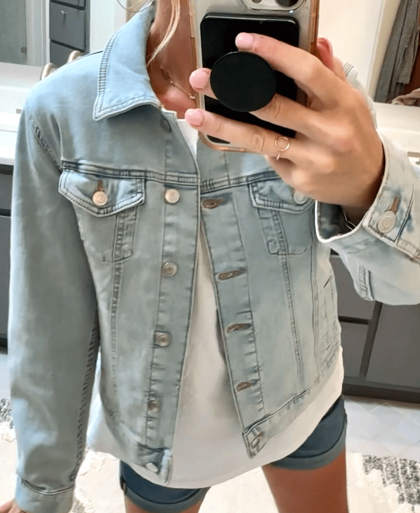 light denim jean jacket 