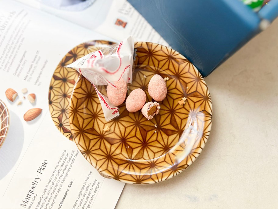 treats sitting on plate