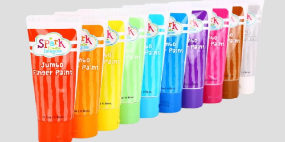 Jumbo Finger Paint Tubes 10-Count Only $3.96 on Walmart.com (Regularly $13)