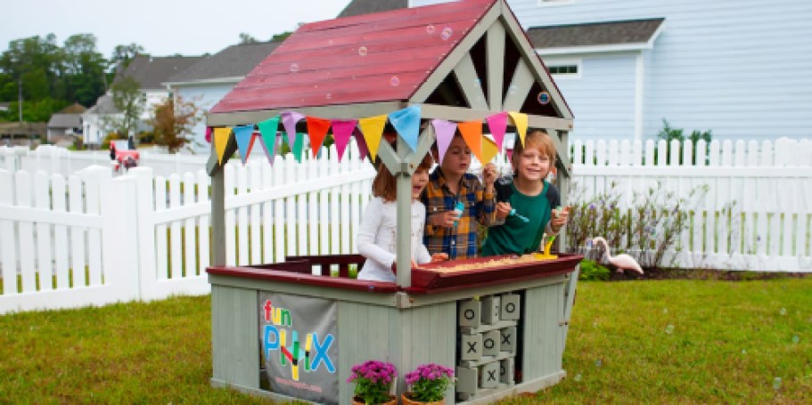 Up to 50% Off Funphix Play Sets on Lowes.com | Wooden Hut Only $191.52 Shipped (Today Only!)