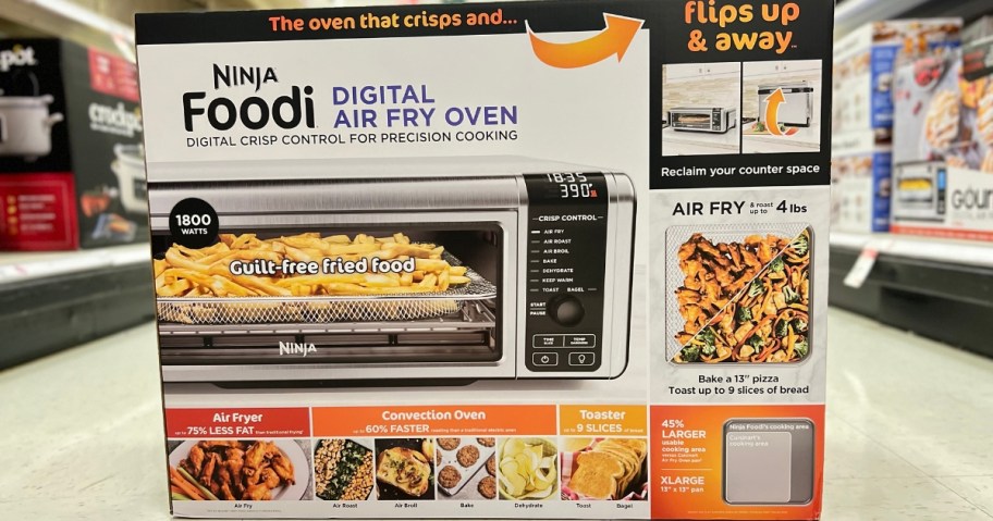 Ninja Foodi Digital Air Fryer Oven box on floor in store