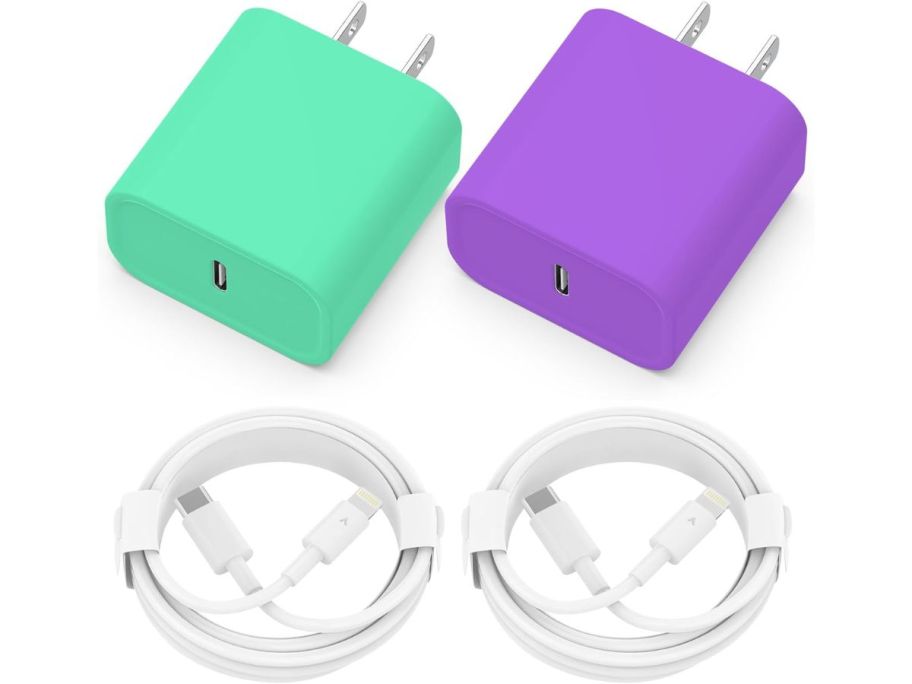 Iphone Cable w/ adapter 2-Pack on Amazon