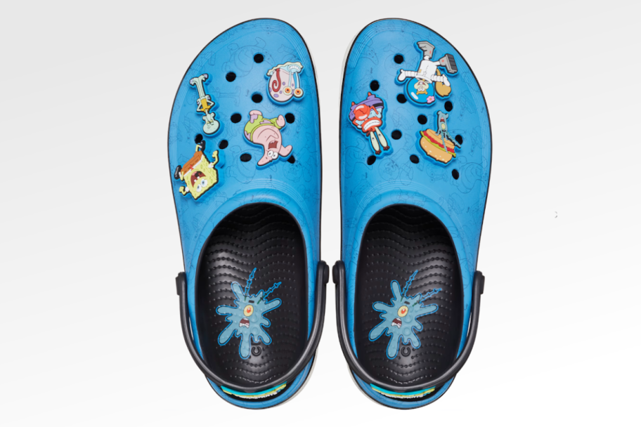 Kids Offcourt SpongeBob Clog Crocs with SpongeBob Jibbitz Charms