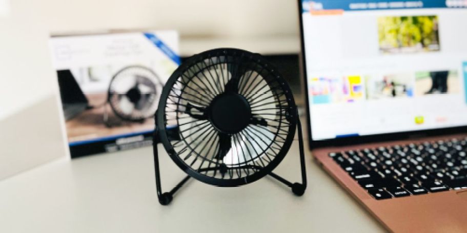 We’re Loving This UNDER $6 USB Powered Desktop Fan from Walmart
