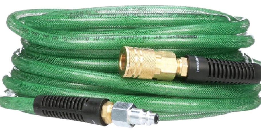 Professional Grade 50′ Air Compressor Hose Only $12.98 on Lowes.com (Regularly $37)