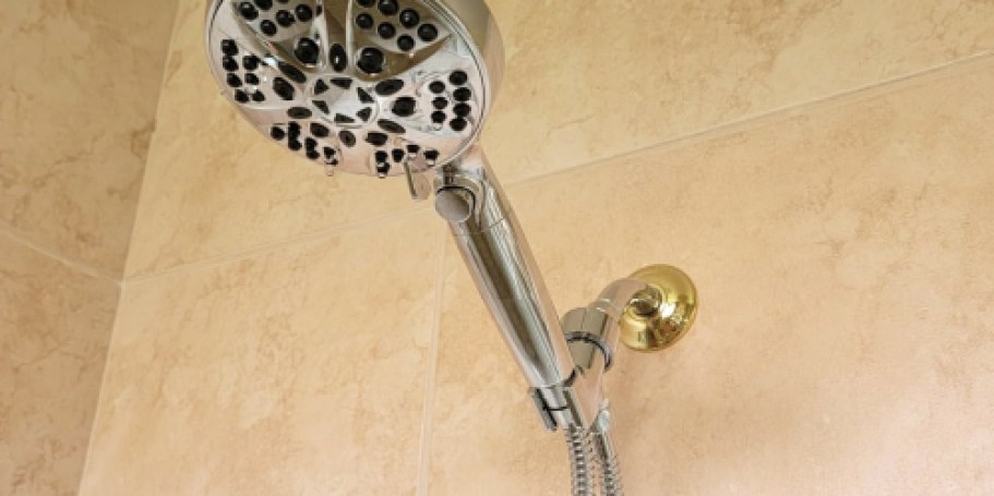 50% Off Handheld Shower Head on Amazon – ONLY $17.99 (Features 10 Spray Modes)