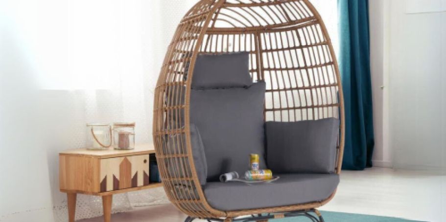 Wicker Egg Chair with Cushion Only $130.50 Shipped on Lowes.com (Reg. $290)