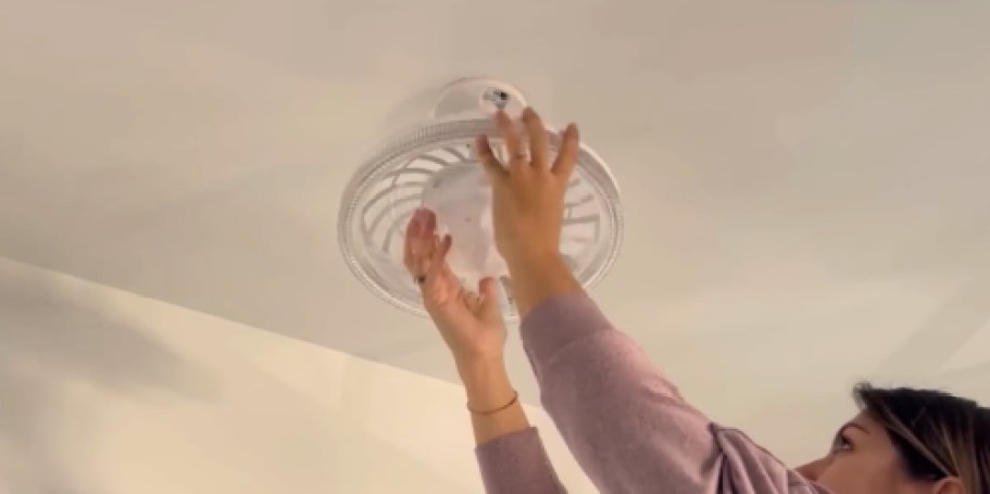 Socket Ceiling Fan Just $24.99 Shipped on Amazon | Plugs Into Your Existing Light Socket