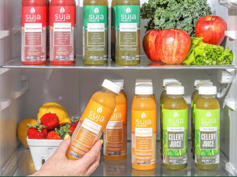 Suja Organic Juice in the Fridge