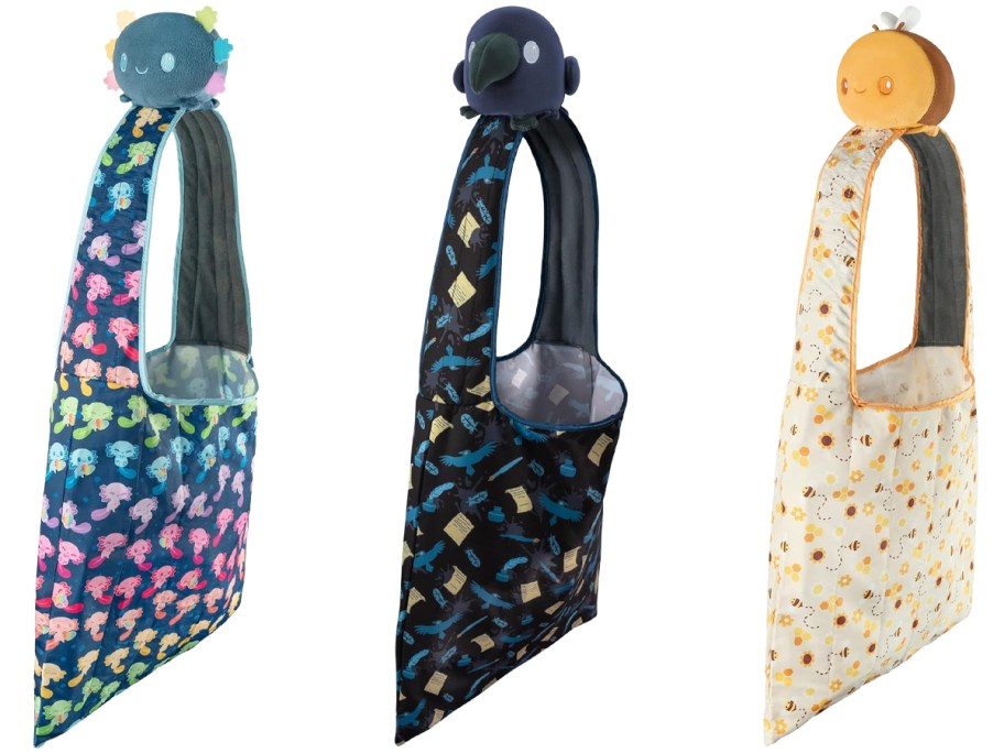 TeeTurtle Plushie Tote Bags in three designs