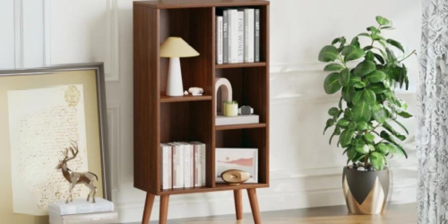 Mid-Century Modern Bookcase Just $66.99 Shipped (Reg. $96)