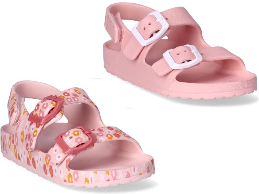 stock images of two girls EVA Wonder nation sandals