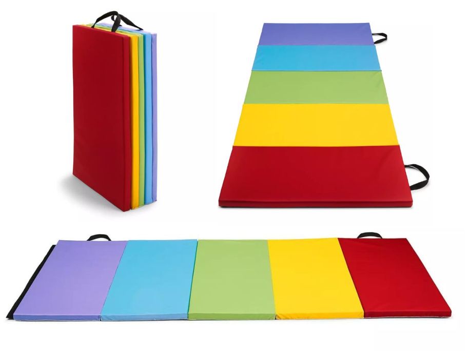 agame folding tumbling mat on white background