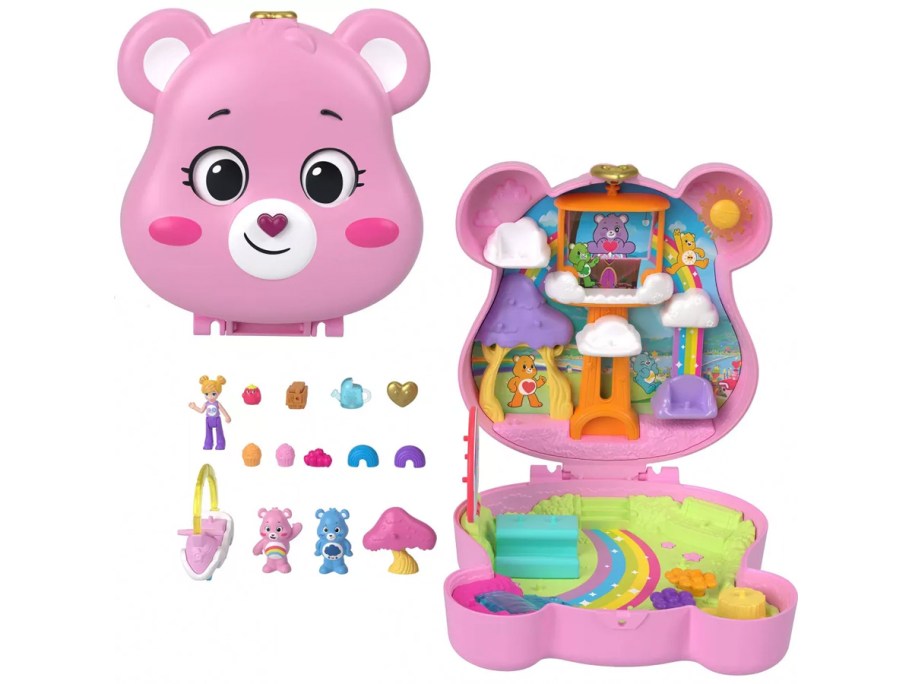 carebear polly pocket playset with figures 