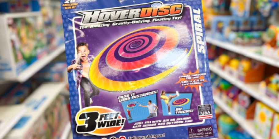 HoverDisc Gravity Defying Floating Toy Only $9.99 at Target | Can be Filled w/ Air or Helium