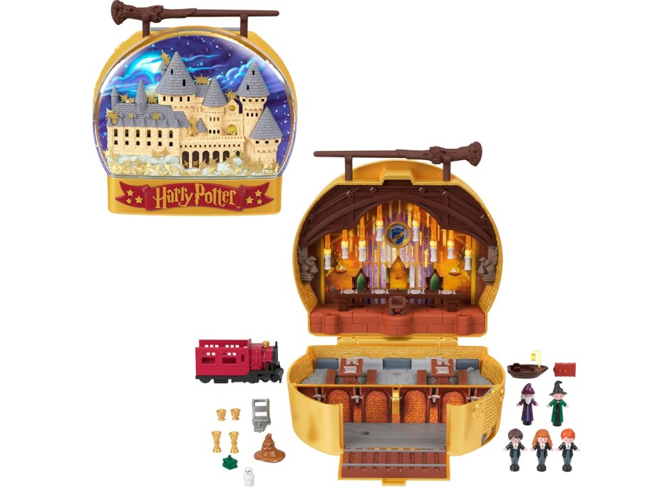 harry potter polly pocket playset with figures 