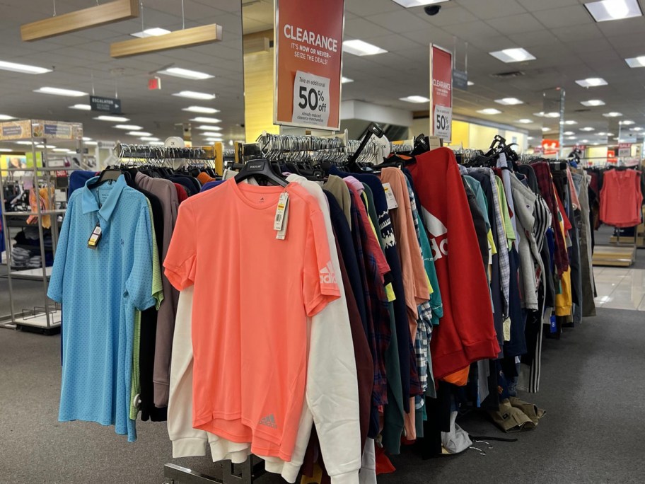 men's shirts on clearance racks at kohls